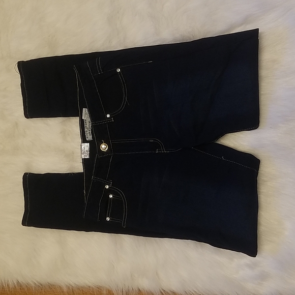 RICO RINESTONE SKINNY BLUE JEANS - Picture 4 of 7